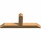 Ekena Millwork Portland Timber Gable Bracket, Western Red Cedar, 60"W x 25"H x 5 1/2"D x 5 1/2"F, 10/12 Pitch GBW060X25X0606POR00SWR - alternate 3